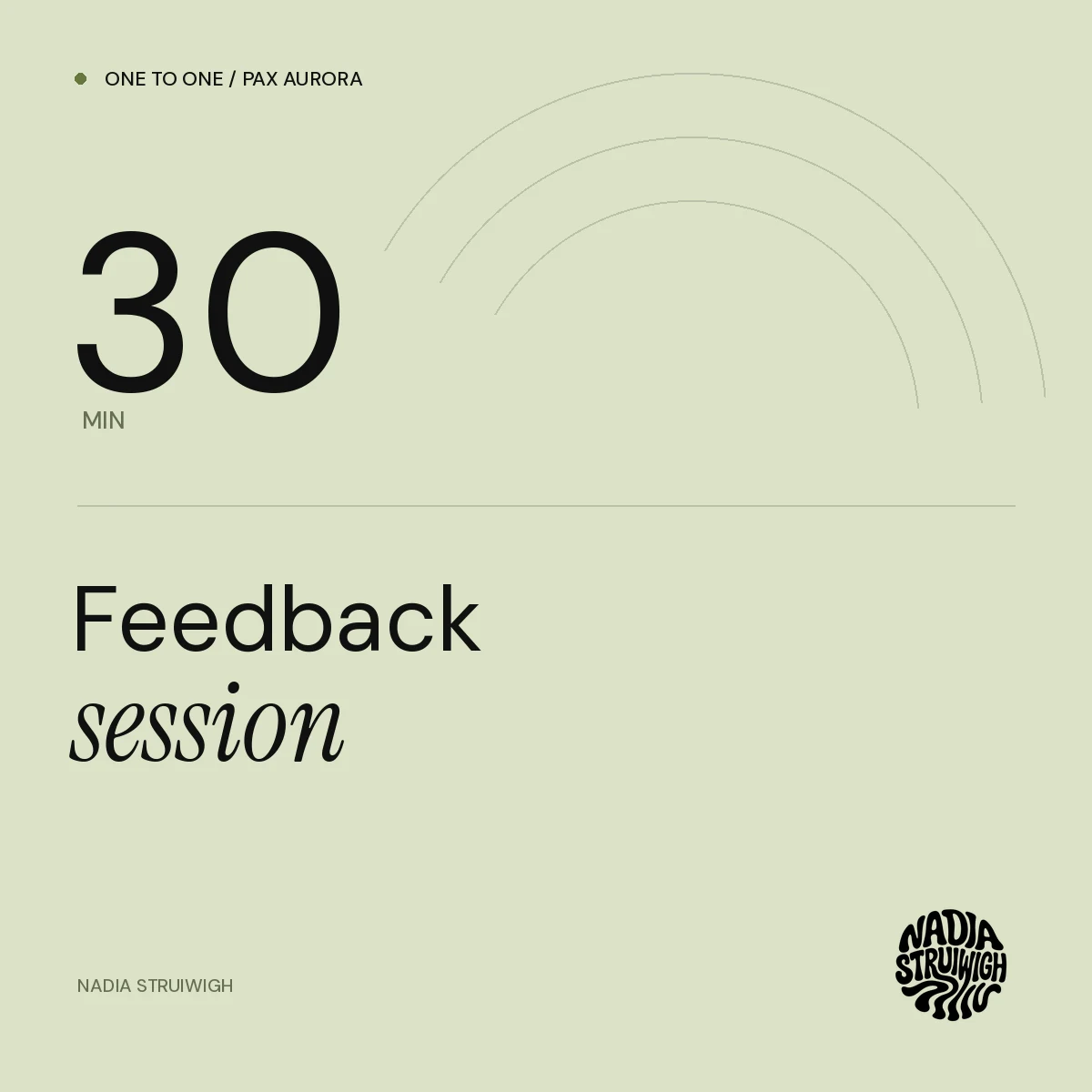 30-minute feedback session