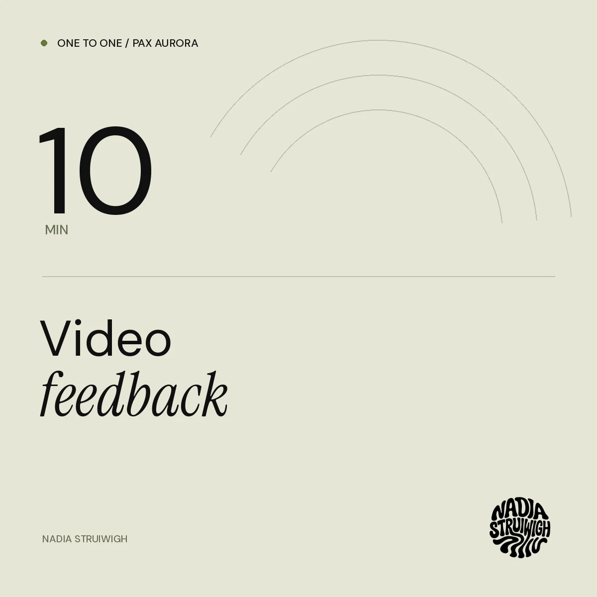 10-minute video feedback